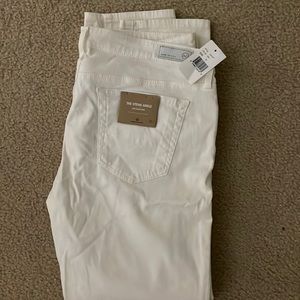 AG white jeans Stevie Ankle slim straight leg Sz 31 NWT